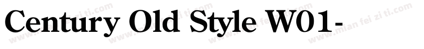 Century Old Style W01字体转换